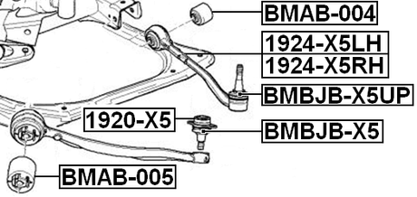 BMAB-004 - BUSHING, FRONT LOWER CONTROL ARM