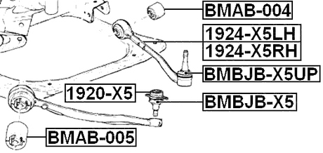 BMAB-005 - BUSHING, FRONT LOWER CONTROL ARM