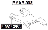 BMAB-008 - BUSHING, REAR LOWER CONTROL ARM