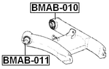 BMAB-010 - BUSHING, REAR LOWER CONTROL ARM