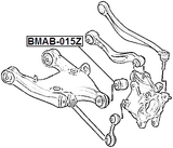 BMAB-015Z - BUSHING, REAR LOWER CONTROL ARM
