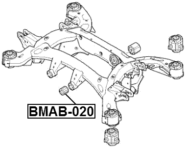 BMAB-020 - REAR CROSSMEMBER BUSHING