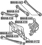 BMAB-036 - REAR TRANSVERSE ROD BUSHING