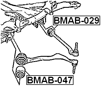 BMAB-047 - FRONT ROD BUSHING (HYDRO)