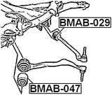 BMAB-047 - FRONT ROD BUSHING (HYDRO)