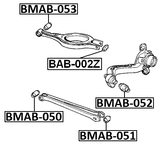 BMAB-053 - BUSHING, REAR TRANSVERSE ARM