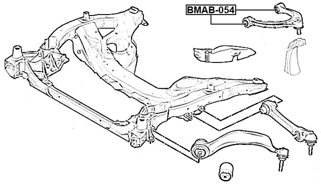 BMAB-054 - BUSHING, FRONT UPPER CONTROL ARM