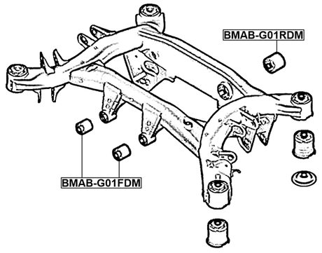 BMAB-G01FDM - REAR DIFFERENTIAL BUSHING