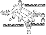 BMAB-G30FDM - DIFFERENTIAL MOUNT BUSHING