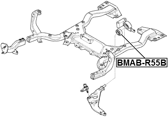BMAB-R55B - REAR BUSHING, FRONT CONTROL ARM