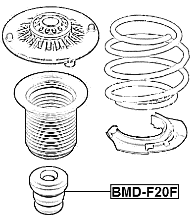 BMD-F20F - FRONT SHOCK ABSORBER JOUNCE BUMPER