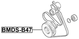 BMDS-B47 - CRANKSHAFT PULLEY B47