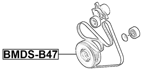 BMDS-B47 - CRANKSHAFT PULLEY B47