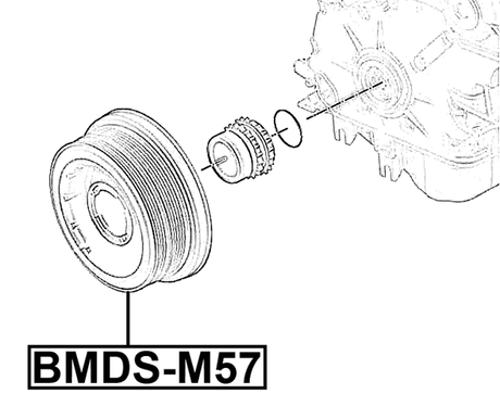 BMDS-M57 - CRANKSHAFT PULLEY M57