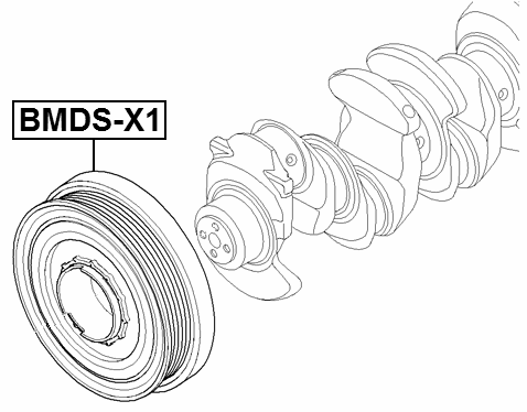 BMDS-N47 - CRANKSHAFT PULLEY N47