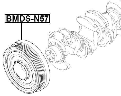 BMDS-N57 - CRANKSHAFT PULLEY N57