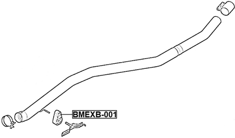 BMEXB-001 - EXHAUST PIPE SUPPORT