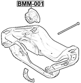 BMM-001 - REAR TRANSMISSION MOUNT