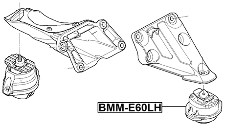 BMM-E60LH - LEFT ENGINE MOUNT (HYDRO)
