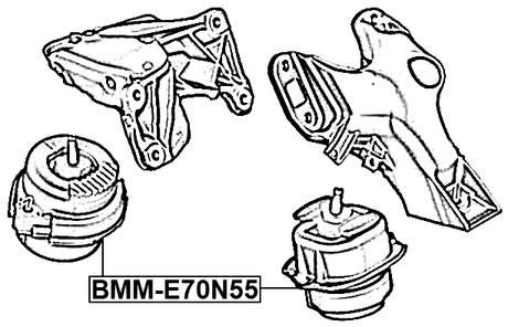 BMM-E70N55 - FRONT ENGINE MOUNT (HYDRO)