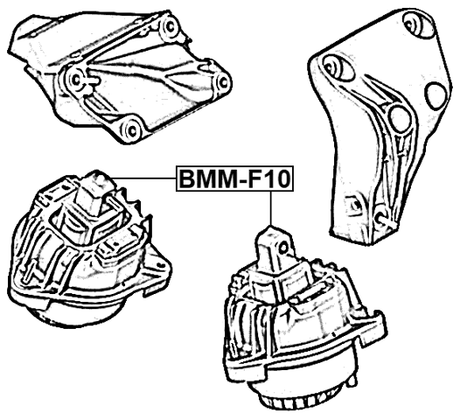 BMM-F10 - ENGINE MOUNT (HYDRO)