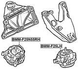 BMM-F25LH - LEFT ENGINE MOUNT (HYDRO)