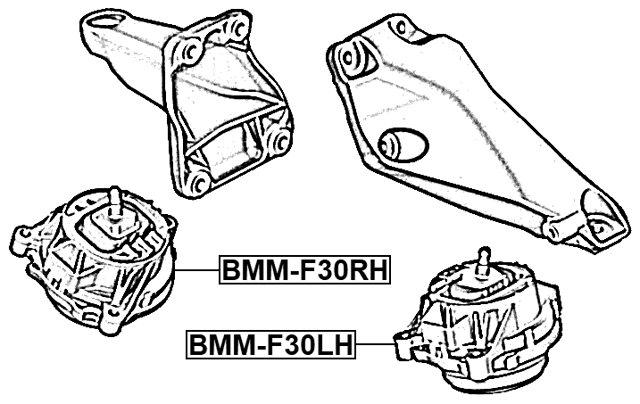 BMM-F30RH - RIGHT ENGINE MOUNT (HYDRO)
