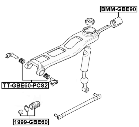 BMM-GBE90 - BRACKET ASSEMBLY, HOLDER RUBBER