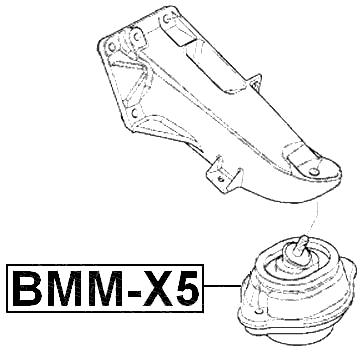 BMM-X5 - FRONT ENGINE MOUNT (HYDRO)