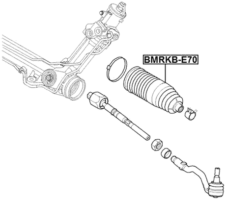 BMRKB-E70 - STEERING GEAR BOOT