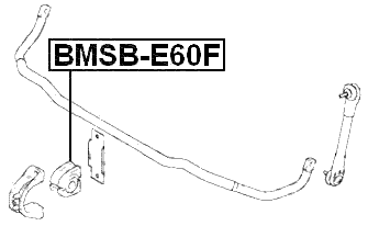 BMSB-E60F - FRONT STABILIZER BAR BUSH D24.6
