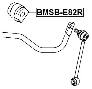 BMSB-E82R - REAR STABILIZER BAR BUSH D11