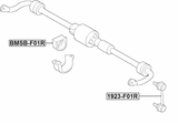 BMSB-F01R - REAR STABILIZER BAR BUSH D15