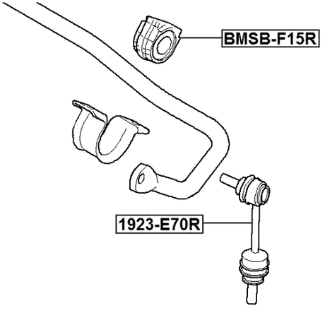 BMSB-F15R - REAR STABILIZER BAR BUSH