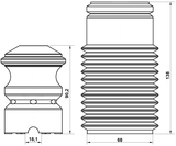 BMSHB-E39F-KIT - BOOT WITH JOUNCE BUMPER FRONT SHOCK ABSORBER KIT