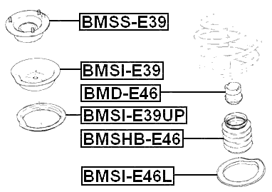 BMSHB-E46 - FRONT SHOCK ABSORBER BOOT