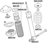 BMSHB-E53R-KIT - BOOT WITH JOUNCE BUMPER REAR SHOCK ABSORBER KIT