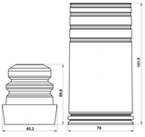 BMSHB-E70F-KIT - BOOT WITH JOUNCE BUMPER FRONT SHOCK ABSORBER KIT