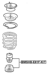 BMSHB-E81F-KIT - BOOT WITH JOUNCE BUMPER FRONT SHOCK ABSORBER KIT