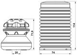 BMSHB-F10F-KIT - BOOT WITH JOUNCE BUMPER FRONT SHOCK ABSORBER KIT