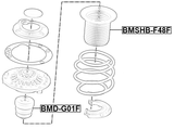 BMSHB-F48F - FRONT SHOCK ABSORBER BOOT