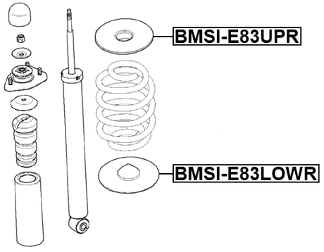 BMSI-E83UPR - REAR SPRING UPPER SEAT