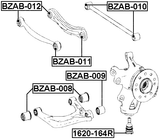 BZAB-012 - REAR ROD BUSHING