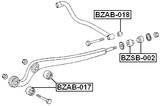 BZAB-018 - FRONT ARM BUSHING