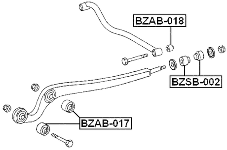 BZAB-018 - FRONT ARM BUSHING