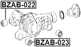 BZAB-023 - DIFFERENTIAL MOUNT BUSHING