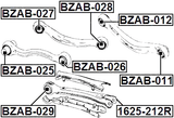 BZAB-025 - REAR ROD BUSHING