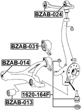 BZAB-031 - BUSHING, FRONT LOWER CONTROL ARM