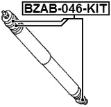 BZAB-046-KIT - BUSHING KIT, REAR SHOCK ABSORBER