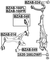 BZAB-049 - BUSHING, FRONT LOWER CONTROL ARM